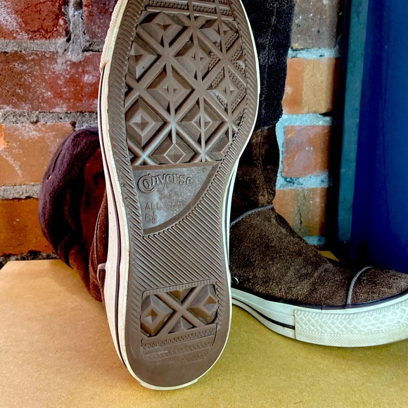 Converse Suede Boots Chocolate Brown Size 8.5 - Picture 2 of 5